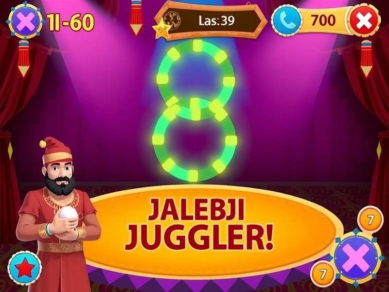 Jalebi Juggler Colorful Interface